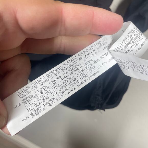 Zara Size XS Draped Ruched Sheath One Shoulder Dress Mini Black Long Sleeves - Picture 9 of 12